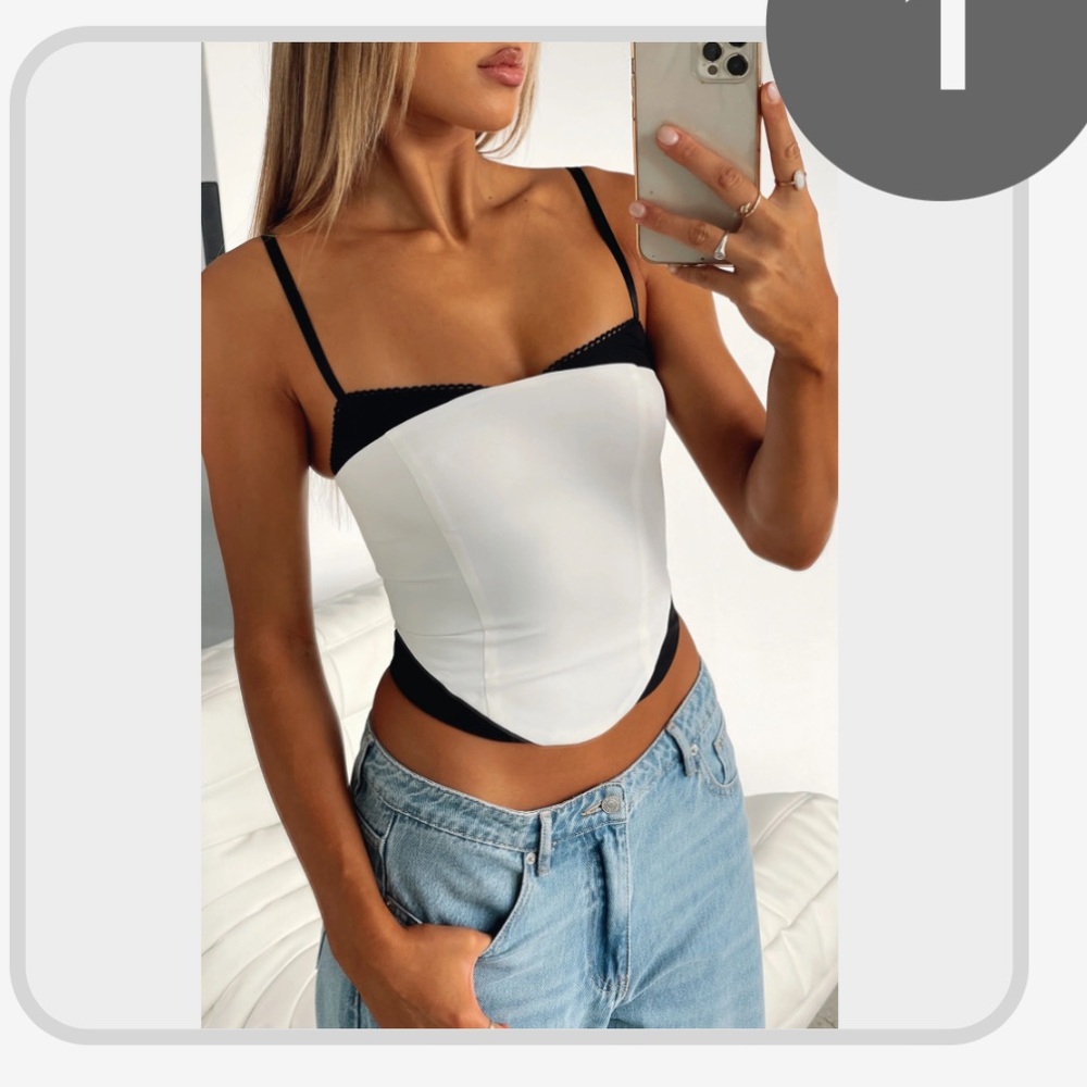 Feel The Spark Bustier White